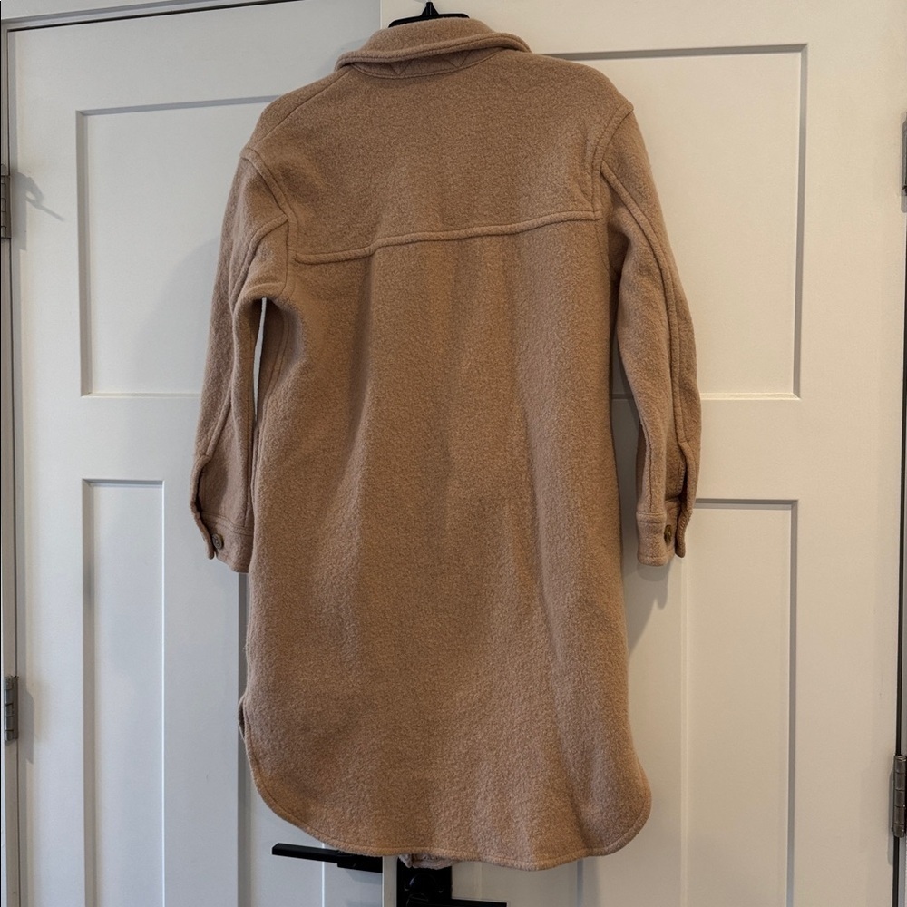 Aritzia Wilfred Free, Ganna Shirt Jacket, Tan, 100% Wool, Size Small - Picture 3 of 6